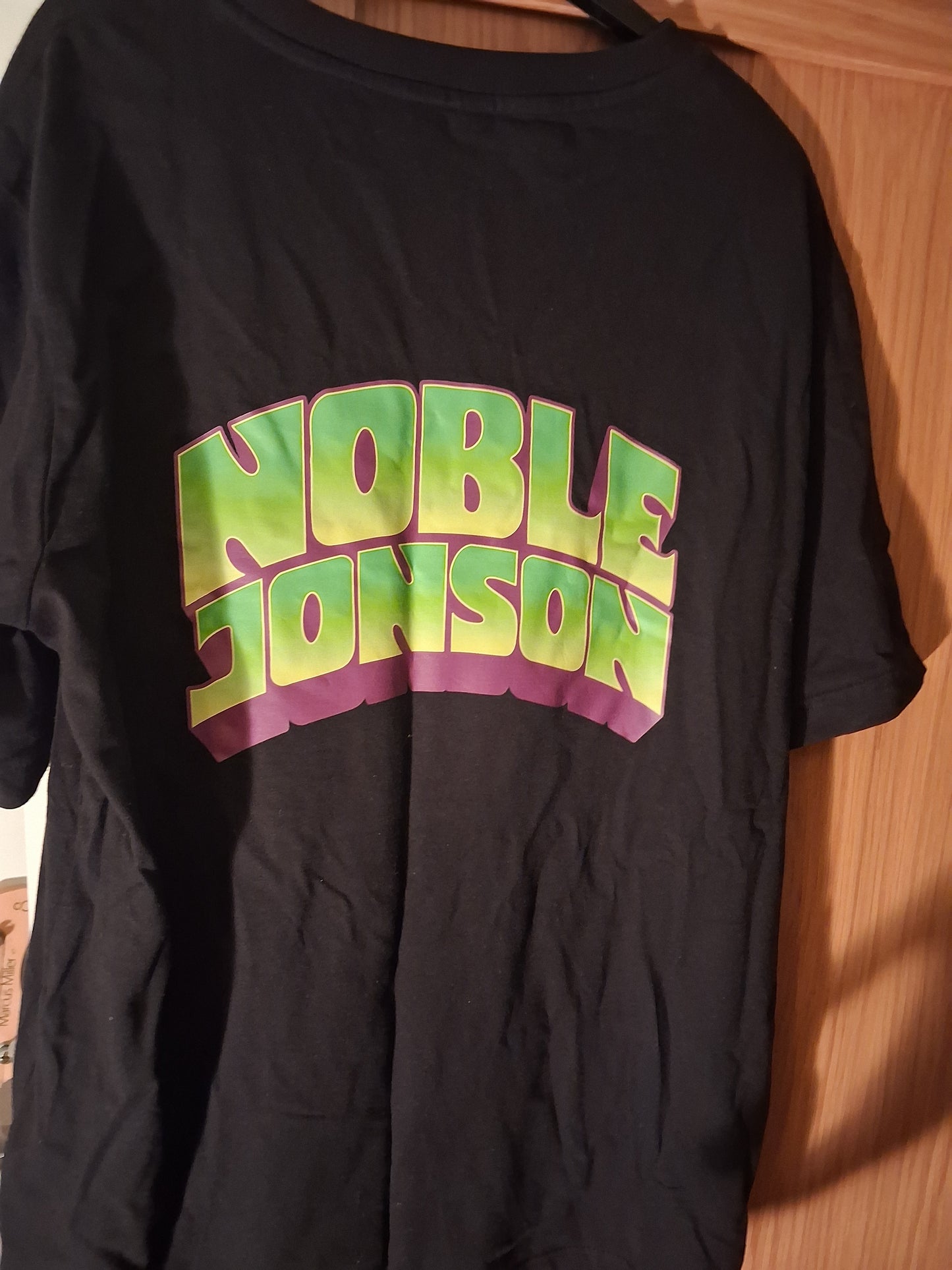Noble Jonson Small Logo Front/Big Logo Back Short Sleeve Black