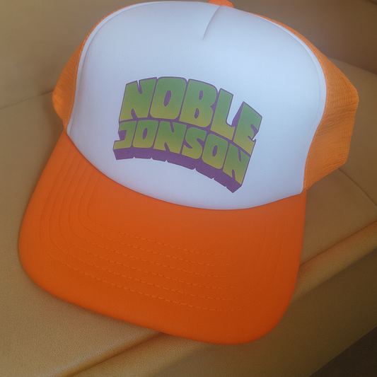Noble Jonson Vintage Snapback Trucker Hat - Orange